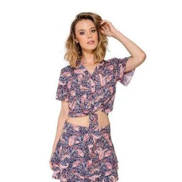 Imagem de Camisa Cropped com Amarração Handbook Feminina-Feminino