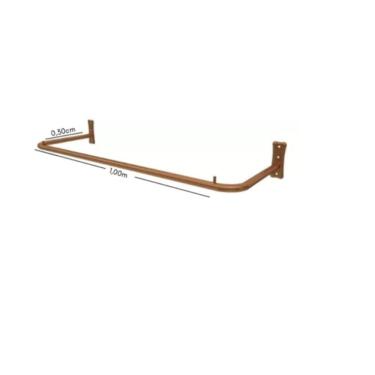 Imagem de Arara Fixa de Parede Tubo Redondo 100 cm