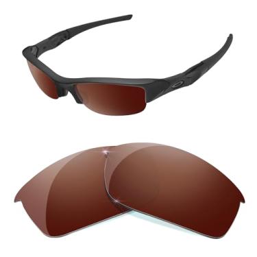 Imagem de HiCycle2 Lentes de óculos de sol de substituição para óculos de sol Oakley Flak Jacket espelhadas polarizadas - Várias opções, Marrom