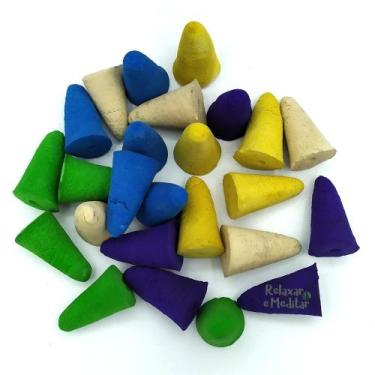 Imagem de 20 Incensos Cone Backflow para Cascata de Fumaça - Relaxar e Meditar