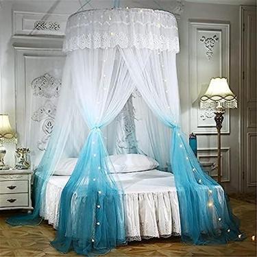 Imagem de Mosquiteiro Cama Dossel Grande Cúpula Pendurada Cama Rede Tenda Para Cama De Solteiro Dupla Cúpula Cama Dossel Rede Rápida Fácil Instalação Ideal Para Quarto Decorativo, D