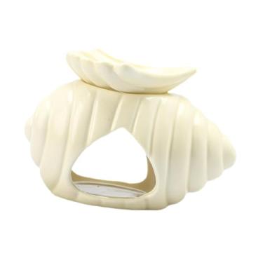 Imagem de IEUDNS Queimador de óleo essencial de concha, porta-velas, difusor de aromas, aquecedor para armário de Natal e Dia dos Namorados