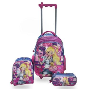 Imagem de Kit Mochila Rodinha Ashley - Gosuper