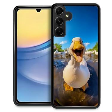 Imagem de WANKBLC Capa para Samsung Galaxy A15, proteção à prova de choque para homens mulheres antiderrapante para Samsung Galaxy A15 fofo engraçado padrão pato louco