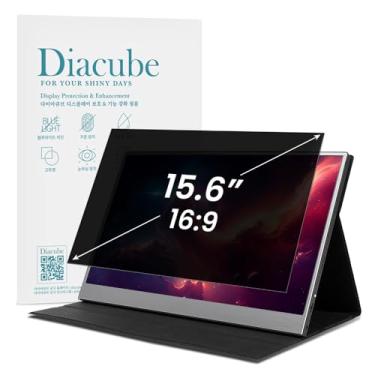 Imagem de DIACUBE Filtro de tela de privacidade de computador de 15,6 polegadas para monitor de LED widescreen com proporção de 16:9 – Compatível com monitores curvos - Proteção para os olhos | Anti-UV |