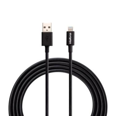 Imagem de Cabo USB Lightning 1,2m PVC Preto Intelbras EUAL 12PP