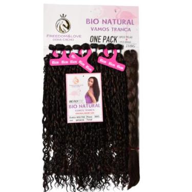 Imagem de Cabelo Miss Pink Bio Fibra Natural Cacheado Com Jumbo 85cm - bbless, s