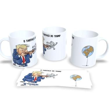 Imagem de Caneca Personalizada Meme Trump e Bolsonaro Porcelana 325ml (Mod.3)