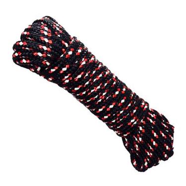 Imagem de Kit 2 Cordas Para Varal Preto Reforçada Em Poliéster 15 Metros