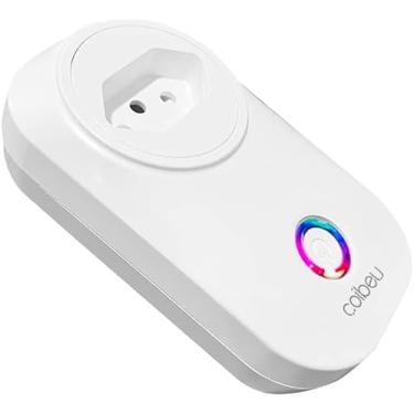 Imagem de Tomada Inteligente Wi-Fi – Controle Remoto pelo Celular, Cor Branca, Compatível com Alexa e Google Assistente