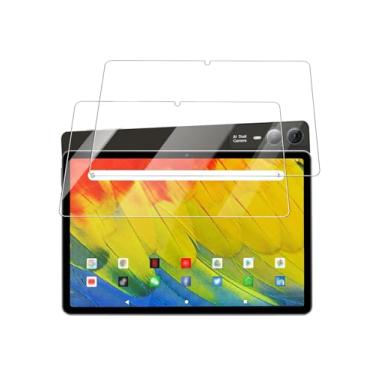 Imagem de Protetor de tela para tablet MSLSTM F11 Android 14 de 11 polegadas, filme de vidro temperado 9H antiarranhões fácil de instalar, sem bolhas, pacote com 2