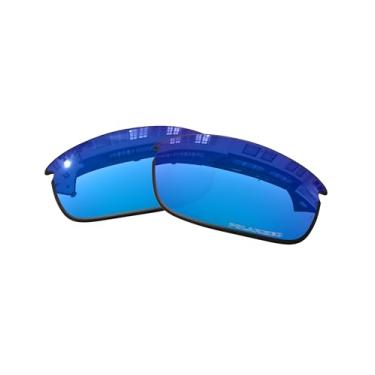 Imagem de Lentes de substituição OOWLIT compatíveis com óculos de sol Oakley Flak Jacket, Ice Polycarbonate Combine8™ Polarized, One Size