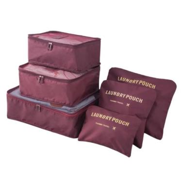Imagem de Kit Necessaire Organizador Bolsa Mala Viagem 6 Peças Premium - Genéric