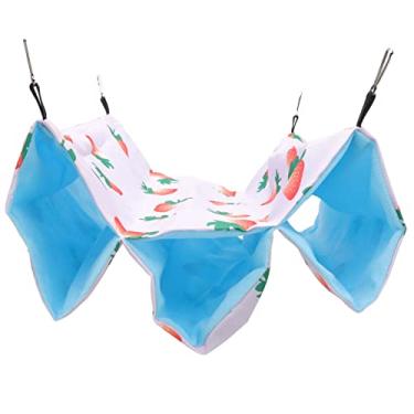 Imagem de Rede de túnel de hamster, cama de túnel de hamster macia e confortável de camada dupla, animais pequenos acessórios de pelúcia macios para animais de estimação para cobaia