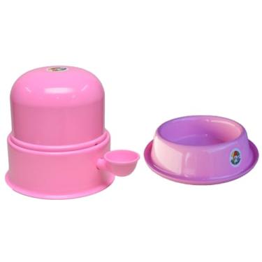 Imagem de Kit Bebedouro Alumínio Vida Mansa 1.4 Litros + Comedouro 700ml Tigela Antiformiga Para Cães (Vermelho, Bebedouro 1.4L + Tigela 700ml)