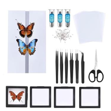 Imagem de Butterfly Making Specimen kit Includes Needle, mounting Plate, 3 Different Insect Needles, Tweezers, Preservation and Display of Butterfly specimens. Ideal for Educators