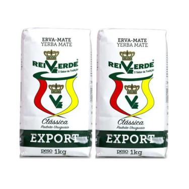 Imagem de 2 Erva Mate Chimarrão REI VERDE EXPORT CLÁSSICA UY 500g