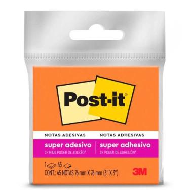 Imagem de Post-It 76x76 45 Folhas - 3M, Laranja
