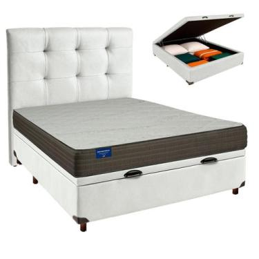 Imagem de Cama + Bau Blindado e Colchão D33 Casal - Orthotech Inducol + Cabeceir