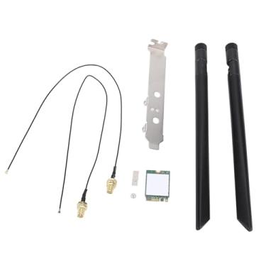 Imagem de Zopsc 8265NGW WiFi Card AC 1200Mbps Banda Dupla 2,4 GHz 5GHz M.2 Card Sem Fio Com BT 4.2 para 7 8 10 (Suporte de antenas externas)