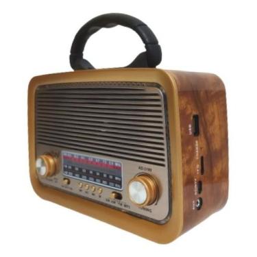 Imagem de Caixa De Som Retro Bluetooth Radio Fm Usb Vintage Lanterna - DTalle, 1