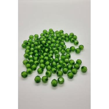 Imagem de Missanga sextavada 8mm com miolo para Customizar Terço Pulseiras e Col