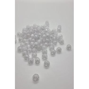 Imagem de Missanga sextavada 8mm com miolo para Customizar Terço Pulseiras e Col