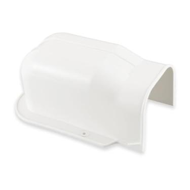 Imagem de HUAREW Capa de parede de entrada de 7,6 cm, acessório de PVC de cobertura de linha CA para decoração para mini divisão sem dutos, AC central e bombas de calor