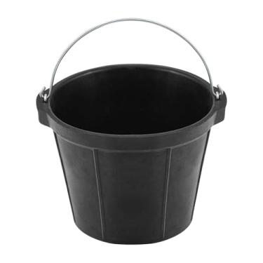 Imagem de Generic Alimentador de borracha para cavalos, balde, alimentador multiuso com alça, recipiente, tigela para cachorro, bandeja para ração de cavalos, galinhas,