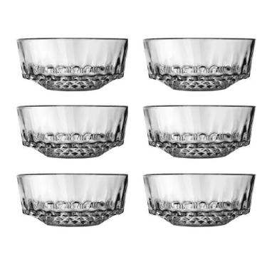 Imagem de Jogo 6 Tigelas Petisqueira Vidro 380ml Class Home