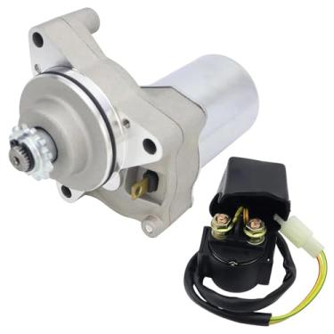 Imagem de Motor de partida e relé da Shamofeng para motocicletas 50 cc 70 cc 90 cc 100 cc 110 cc 125 cc Dirt Bikes Go Karts ATVs Pit Bike Dune Buggy Sandbelt Quad 4 rodas SSR Roketa Taotao Coolster Jonway SunL
