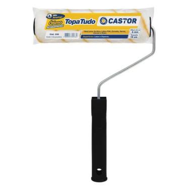 Imagem de Rolo para pintura Lã Topa Tudo 6MMx15CM c/cabo - Castor