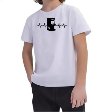 Imagem de Camiseta Infantil Batimento cardiaco arcade games - Alearts, 6