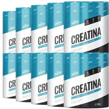 Imagem de Atacado 10x Creatina Monohidratada 300g 100% Pura Shark Pro - Creatina