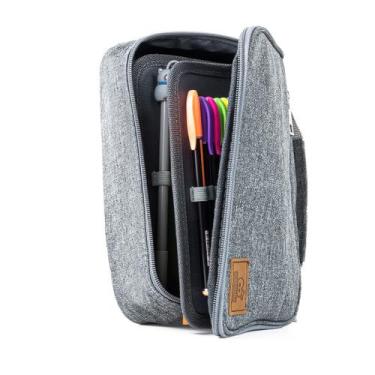 Imagem de Estojo Escolar Box Organizador Unissex Quadrado 100 Pens Top - TEX WEB