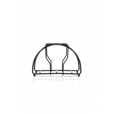 Imagem de Suporte para Guardanapos de Mesa em Metal Preto, 13 cm x 4 cm x 9 cm, Organizador para Cozinha