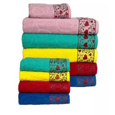Imagem de Kit 6 Toalhas de banho Florenza 80 x 150 cm De'Limas - De limas