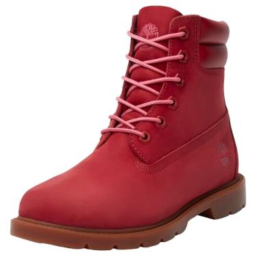 Imagem de Timberland Bota feminina Linden Woods impermeável Chukka, Nobuck vermelho escuro, 36 BR