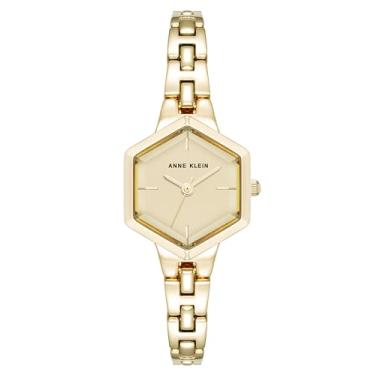 Imagem de Anne Klein Relógio de pulseira feminino, Dourado