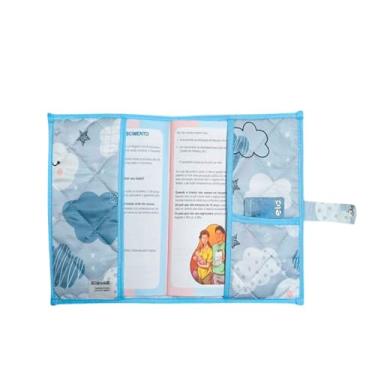 Imagem de Capa Para Caderneta de Vacinação Bebê/Capa Protetora/Vacinas/Porta Documentos Bebê/Menino Menina (Nuvem Azul)