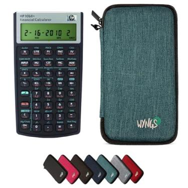 Imagem de HP 10B II Plus/HP 10BII+ Calculadora científica financeira + capa protetora WYNGS turquesa