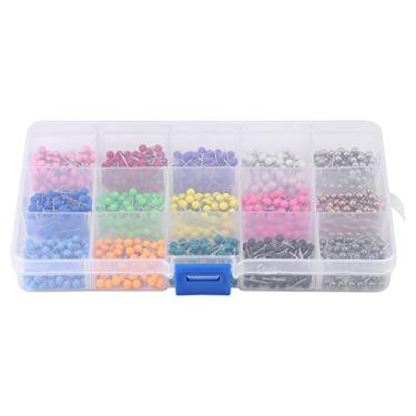 Imagem de Alfinetes, Tachinhas, Alfinetes, para Quadros, Mapas, Fotos, Calendários, Maquetes Arquitetônicas, Costura, Com Estojo de Armazenamento, Papelaria