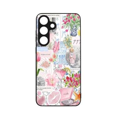 Imagem de qizjio Coquette Capa de telefone colagem à prova de choque bonita estética capa de telefone para Samsung Galaxy A35