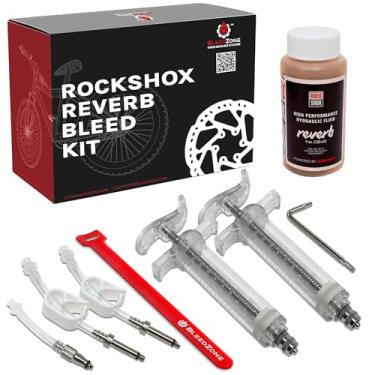 Imagem de BleedZone - Kit de sangramento para sistemas remotos RockShox, Reverb 1x e X-Loc com óleo mineral Reverb de 60 ml, kit de sangramento Rockshox Reverb, kit de sangramento de bicicleta para postes
