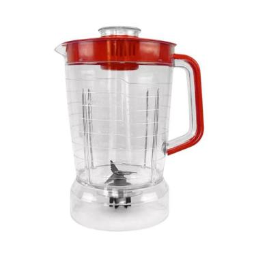 Imagem de Copo Compátivel com Liquidificador Mondial Premium L1000 Vermelho Cris