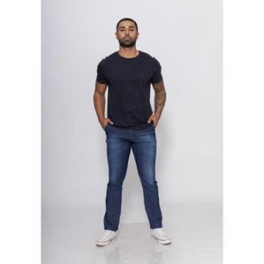 Imagem de Calça Masculina Jeans slim com Elastano 7876 Jeans Elastano-Masculino