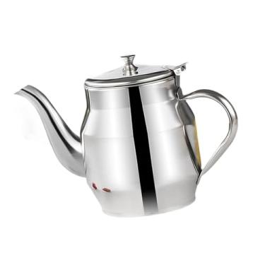 Imagem de Llazsybz Lata de óleo de aço Inoxidável, à Prova de Vazamentos, Multiuso, para Fritar E Armazenar óleo, com Filtro de Malha, Ideal para E Cozinha, 1635ml, Tamanho real