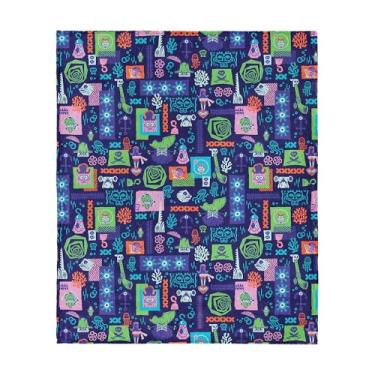 Imagem de Bob Esponja Calça Quadrada Padrão de Recife Toque de Seda Cobertor de Pelúcia Macia para Cama e Sofá, 116 x 152 cm