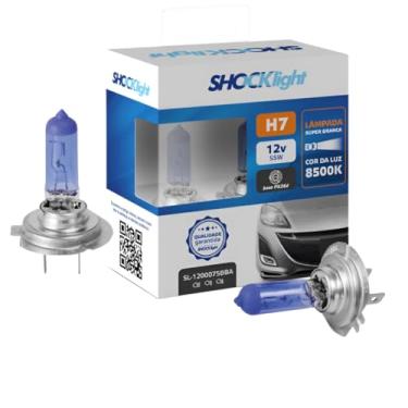 Imagem de Kit Par Lampada Super Branca H7 8500k 12v 55w