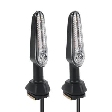 Imagem de GRJQRKHZ Luz de seta de motocicleta para K&awasaki Z1000sx Zx1000 2017-2019 Luz de seta traseira para motocicleta Lâmpada indicadora de pisca-pisca de motocicleta Luzes traseiras de freio traseiro